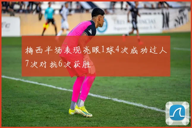 梅西半场表现亮眼1球4次成功过人7次对抗6次获胜
